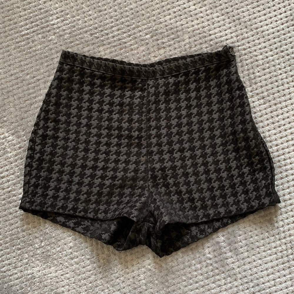 AMERICAN APPAREL women’s Houndstooth Shorts L